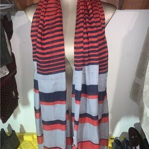 Blue Pacific Scarf 55% Silk/ 45%linen Made In Spain 75x39